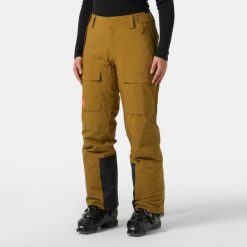 Spodnie narciarskie cargo damskie Helly Hansen Switch 2.0. Brązowe spodnie narciarskie Helly Hansen, bez wzorów, narciarskie. Za 921.50 zł.