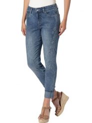 Heine Dżinsy - Skinny fit - w kolorze niebieskim rozmiar: 42. Niebieskie jeansy Heine, bez wzorów. Za 68.95 zł.
