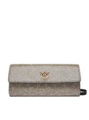 PINKO Torebka Love Tiny Brids Wallet C AI 25-26 PCPL 103765 A20D Złoty. Żółte listonoszki Pinko, bez wzorów, z tworzywa sztucznego, bez dodatków. Za 1,149.00 zł.