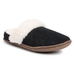 Kapcie Sorel. Czarne obuwie domowe Sorel, bez wzorów, bez zapięcia. Za 339.99 zł.