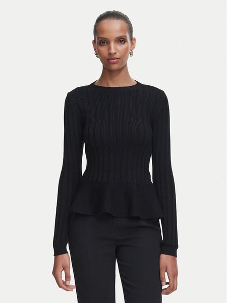 Rinascimento Bluzka CFM0012308003 Czarny Slim Fit. Czarne bluzki Rinascimento, l, bez wzorów, z syntetyku, bez kołnierzyka, bez ramiączek. Za 519.99 zł.