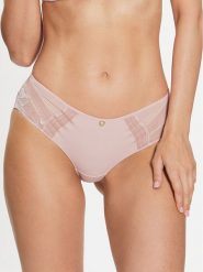 Chantelle Figi brazylijskie True Lace C11M40 Różowy. Czerwone figi Chantelle, m, bez wzorów, z syntetyku. Za 99.99 zł.