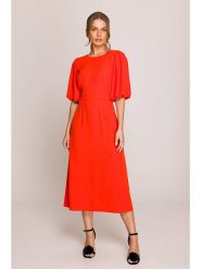 Stylove Sukienka w kolorze czerwonym rozmiar: XL. Czerwone sukienki Stylove, xl, bez wzorów, bez kołnierzyka, bez ramiączek, maxi. Za 323.95 zł.
