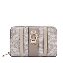 Duży Portfel Damski Guess. Brązowe portfele Guess, z aplikacjami. Za 229.99 zł.