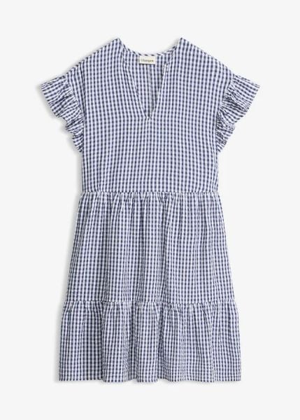 Sukienka mini z kory. Białe sukienki bonprix, bez wzorów, bez kołnierzyka, bez ramiączek, mini. Za 79.99 zł.