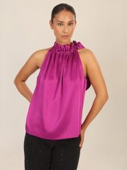APART Bluzka w kolorze fioletowym rozmiar: 38. Różowe bluzki Apart, bez wzorów, bez kołnierzyka, bez ramiączek. Za 165.71 zł.