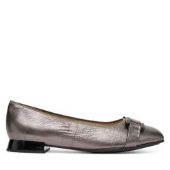 Baleriny Caprice. Szare baleriny Caprice, bez wzorów, bez obcasa. Za 299.99 zł.