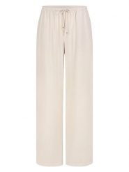 Eight2Nine Spodnie w kolorze kremowym rozmiar: L. Brązowe spodnie materiałowe Eight2Nine, na co dzień, l, bez wzorów, z materiału. Za 86.99 zł.