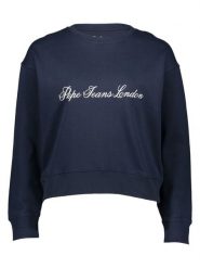 Pepe Jeans Bluza w kolorze granatowym rozmiar: XS. Niebieskie bluzy Pepe Jeans, xs, bez wzorów, z jeansu, bez kaptura. Za 96.83 zł.