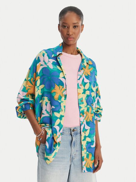 Billabong Koszula Summer Love EBJX603004 Niebieski Oversize. Niebieskie koszule Billabong, s, bez wzorów, z wiskozy, bez kołnierzyka, bez ramiączek. Za 126.99 zł.