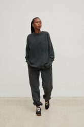 Spodnie dresowe typu jogger w kolorze FADED GREY - STAGER-XL. Szare spodnie dresowe Marsala, s, bez wzorów, z bawełny. W wyprzedaży za 49.98 zł.