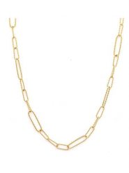 MOODE Naszyjnik "Perrine" - dł. 42 cm rozmiar: onesize. Żółte naszyjniki MOODE, ze stali. Za 52.99 zł.