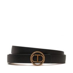 Pasek Damski TWINSET. Czarne paski Twinset, bez wzorów. Za 349.99 zł.