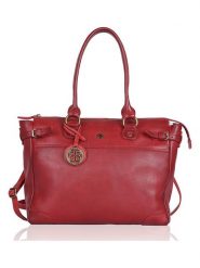 Bellicci Skórzana torebka "Chelsea" w kolorze czerwonym - 34 x 29,5 x 10 cm rozmiar: onesize. Czerwone torby na laptopa Bellicci, bez wzorów, z materiału, na ramię. Za 378.95 zł.