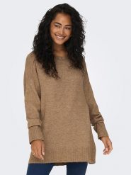 ONLY Sweter w kolorze karmelowym rozmiar: XS. Brązowe swetry Only, xs, bez wzorów, bez ramiączek. Za 57.20 zł.