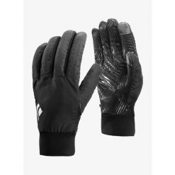Rękawiczki damskie Black Diamond Mont Blanc Gloves. Czarne rękawiczki Black Diamond, bez wzorów, sportowe. Za 79.99 zł.