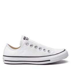 Trampki Converse. Białe trampki Converse, bez wzorów, bez zapięcia. Za 189.99 zł.