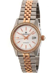 Empress Zegarek automatyczny "Constance" w kolorze srebrno-różowozłotym rozmiar: onesize. Szare, analogowe zegarki Empress, ze stali. Za 630.99 zł.