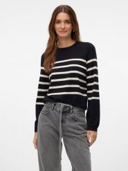 Vero Moda Sweter w kolorze beżowo-czarnym rozmiar: XL. Czarne swetry Vero Moda, xl, bez wzorów, bez ramiączek. Za 104.64 zł.
