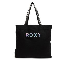 Torebka Roxy. Czarne shopper Roxy, bez wzorów, bez dodatków. Za 119.99 zł.