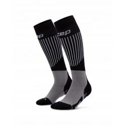 Damskie skarpety kompresyjne na zimę Ski Ultralight CEP. Czarne skarpety CEP, bez wzorów, z elastanu. Za 199.00 zł.