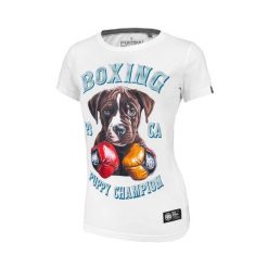 Koszulka damska Pitbull Santa-Mu. Białe bluzki PITBULL, xl, bez wzorów, casualowe, bez kołnierzyka, bez ramiączek. Za 99.00 zł.