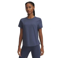 Koszulka treningowa damska Under Armour Vanish Elite Vent. Szare bluzki Under Armour, xl, bez wzorów, sportowe, bez kołnierzyka, bez ramiączek. Za 189.99 zł.