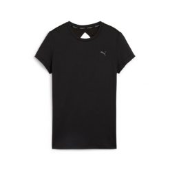 Koszulka Puma Studio Sheer Fashion. Czarne koszulki sportowe Puma, bez wzorów, bez ramiączek. Za 109.99 zł.