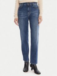 Weekend Max Mara Jeansy Loris 2525186071 Granatowy Straight Fit. Niebieskie jeansy Weekend Max Mara, bez wzorów. Za 829.99 zł.
