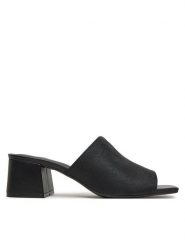 Calvin Klein Klapki Heel Slide 50 - Jacq HW0HW02387 Czarny. Czarne klapki Calvin Klein, bez wzorów, z materiału, bez obcasa. Za 259.99 zł.