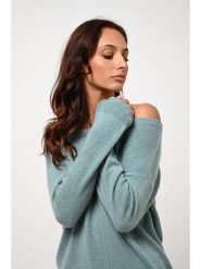 AUTHENTIC CASHMERE Kaszmirowy sweter "Faraut" w kolorze miętowym rozmiar: L. Niebieskie swetry AUTHENTIC CASHMERE, l, bez wzorów, z kaszmiru, bez ramiączek. Za 347.99 zł.