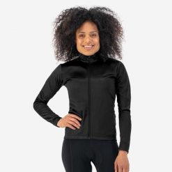 Bluza rowerowa damska Rogelli Core. Czarne bluzy Rogelli, na jesień, l, bez wzorów, z elastanu, bez kaptura. Za 248.00 zł.