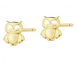 Złote kolczyki - sowy. Żółte kolczyki Apart, złote. Za 599.00 zł.