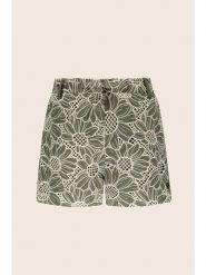 Like Flo Szorty "Florien" w kolorze oliwkowo-kremowym rozmiar: 134/140. Brązowe szorty Like Flo, bez wzorów, z bawełny, z podwyższonym stanem. Za 104.99 zł.