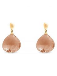 Luxenter Kolczyki-wkrętki z kwarcem rozmiar: onesize. Żółte kolczyki Luxenter, z kwarcem, srebrne. Za 143.22 zł.