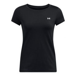 Damski top treningowy Under Armour HeatGear. Białe topy Under Armour, bez wzorów, bez kołnierzyka, bez ramiączek. Za 152.95 zł.