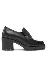 HÖGL Półbuty 8-105403 Czarny. Czarne czółenka Högl, bez wzorów, ze skóry, bez obcasa, na obcasie, bez zapięcia. Za 459.99 zł.