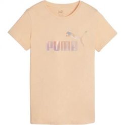 Koszulka sportowa damska Puma Ess+ Summer Daze. Brązowe koszulki sportowe Puma, bez wzorów, z bawełny, bez ramiączek, na fitness i siłownię. Za 90.00 zł.