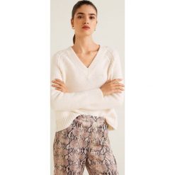 Mango - Sweter. Swetry Mango, s, bez wzorów, z dzianiny, bez ramiączek. Za 139.90 zł.