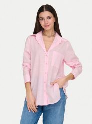 ONLY Koszula Salina 15335255 Różowy Regular Fit. Czerwone koszule Only, xs, bez wzorów, z bawełny, bez kołnierzyka, bez ramiączek. Za 89.99 zł.