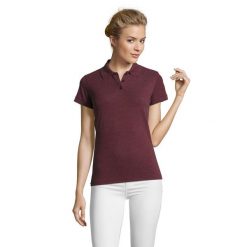 Damska Koszulka Polo Perfect Melange. Czerwone koszulki polo SOL'S, bez wzorów, bez ramiączek. Za 75.99 zł.