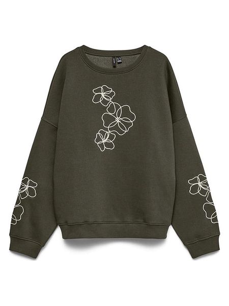 Vero Moda Bluza w kolorze khaki rozmiar: M. Brązowe bluzy Vero Moda, m, bez wzorów, z bawełny, bez kaptura. Za 144.95 zł.
