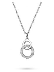 S.Oliver Srebrny naszyjnik z zawieszką - dł. 50 cm rozmiar: onesize. Szare naszyjniki S.Oliver, z cyrkonią, srebrne. Za 240.99 zł.