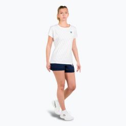 Koszulka damska Tecnifibre Graphique 2024. Białe bluzki TECNIFIBRE, bez wzorów, sportowe, bez kołnierzyka, bez ramiączek. Za 169.00 zł.