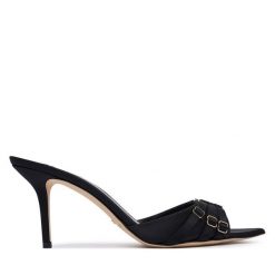 Sandały Elisabetta Franchi. Czarne sandały Elisabetta Franchi, bez wzorów, bez obcasa, bez zapięcia. Za 2,509.00 zł.