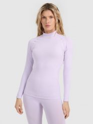 4F Bielizna termoaktywna bezszwowa (góra) damska - fioletowa M/L. Fioletowa bielizna sportowa 4f, l, bez wzorów. Za 149.99 zł.