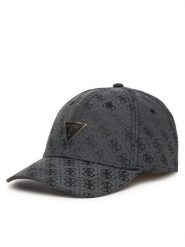 Guess Czapka z daszkiem AW5368 POL01 Czarny. Czarne czapki Guess, z aplikacjami, z materiału. Za 159.99 zł.