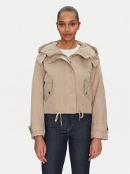 Guess Kurtka przejściowa W5RL13 WGWD2 Brązowy Regular Fit. Brązowe kurtki Guess, s, z aplikacjami, z syntetyku, bez kaptura. Za 429.99 zł.