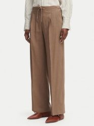 Marella Spodnie materiałowe Alloro 2613131115 Brązowy Regular Fit. Brązowe spodnie materiałowe Marella, bez wzorów, z materiału. Za 1,069.00 zł.