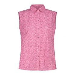 Koszula damska turystyczne CMP 34S6176. Czerwone koszule CMP, l, bez wzorów, sportowe, bez kołnierzyka, bez ramiączek. Za 222.00 zł.